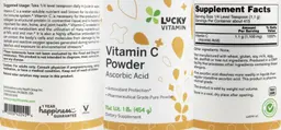 Label for Vitamin C Powder
