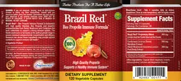 Label for Brazil Red Bee Propolis Immune Formula