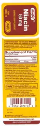 Label for Niacin 50 mg