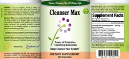 Label for Cleanser Max