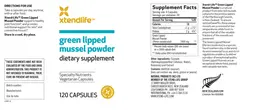 Label for Green Lipped Mussel Powder