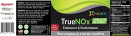 Label for TrueNOx Berry Raspberry Flavor