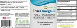 Label for TrueOmega-3