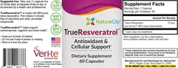 Label for TrueResveratrol