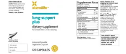Label for Lung-Support Plus