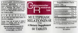 Label for Multiphasic Melatonin-SR 1.8 mg