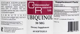 Label for Ubiquinol 50 mg