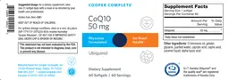 Label for CoQ10 50 mg