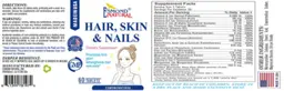 Label for Hair, Skin & Nails