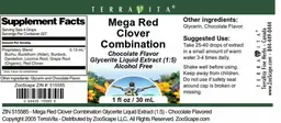 Label for Mega Red Clover Combination Chocolate Flavor