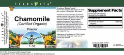 Label for Chamomile (Certified Organic) Powder
