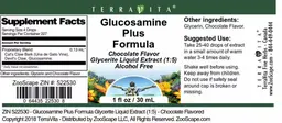Label for Glucosamine Plus Formula Chocolate Flavor