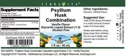 Label for Psyllium Husk Combination