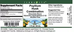 Label for Psyllium Husk Chocolate Flavor