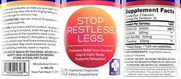 Label for Stop Restless Legs