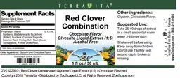 Label for Red Clover Combination Chocolate Flavor