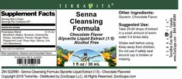 Label for Senna Cleansing Formula Chocolate Flavor
