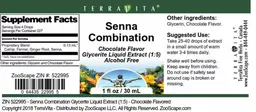 Label for Senna Combination Chocolate Flavor