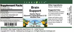 Label for Brain Support Vanilla Flavor