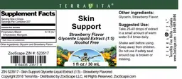 Label for Skin Support Strawberry Flavor