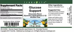 Label for Glucose Support Chocolate Flavor