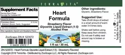 Label for Heart Formula Strawberry Flavor