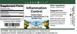 Label for Inflammation Control Vanilla Flavor