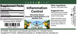 Label for Inflammation Control Chocolate Flavor