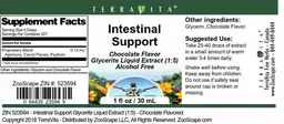 Label for Intestinal Support Chocolate Flavor