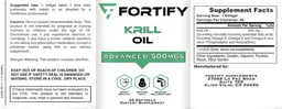 Label for Krill Oil 500 mg