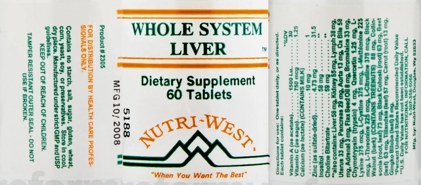 Label for Whole System Liver