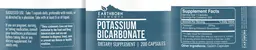 Label for Potassium Bicarbonate