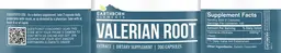Label for Valerian Root Extract