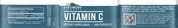 Label for Vitamin C