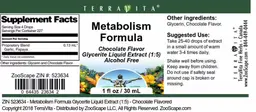 Label for Megabolism Formula Chocolate Flavor