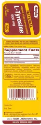 Label for Natural L-Tyrosine 500 mg