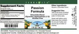 Label for Passion Formula Chocolate Flavor
