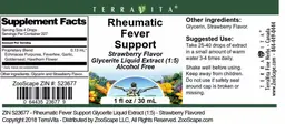 Label for Rheumatic Fever Support Strawberry Flavor