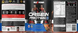 Label for Casein Protein Elite Series Triple Chocolate