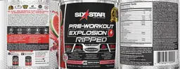 Label for Pre-Workout Explosion Ripped Watermelon