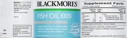 Label for Fish Oil 1000