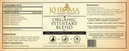 Label for Organic Pituitary Blend