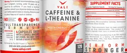 Label for Caffeine & L-Theanine