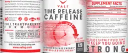 Label for Time Release Caffeine