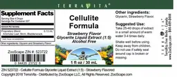 Label for Cellulite Formula Strawberry Flavor