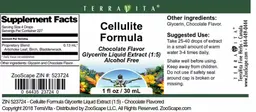 Label for Cellulite Formula Chocolate Flavor