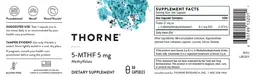 Label for 5-MTHF 5 mg