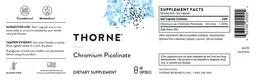 Label for Chromium Picolinate