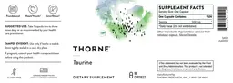 Label for Taurine