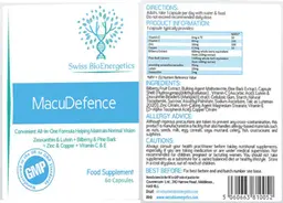 Label for MacuDefence